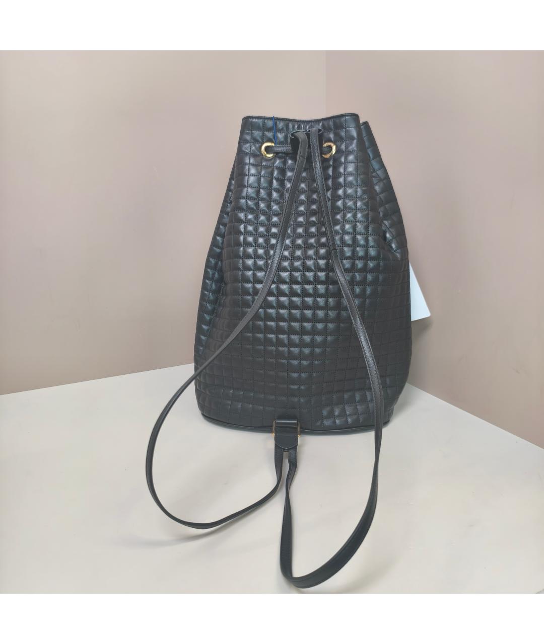 CELINE Черный кожаный рюкзак, фото 3