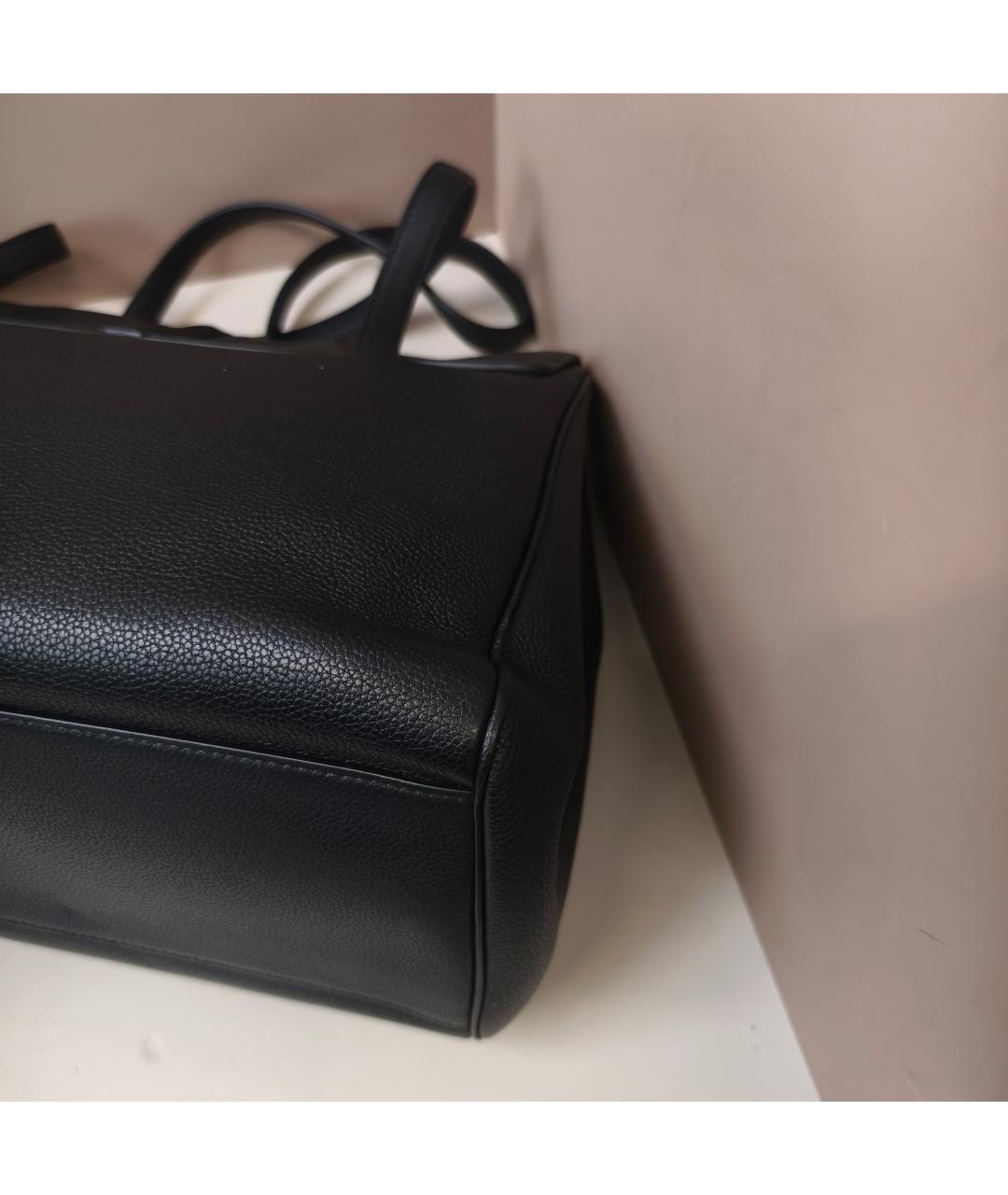 CELINE Черная кожаная сумка через плечо, фото 6