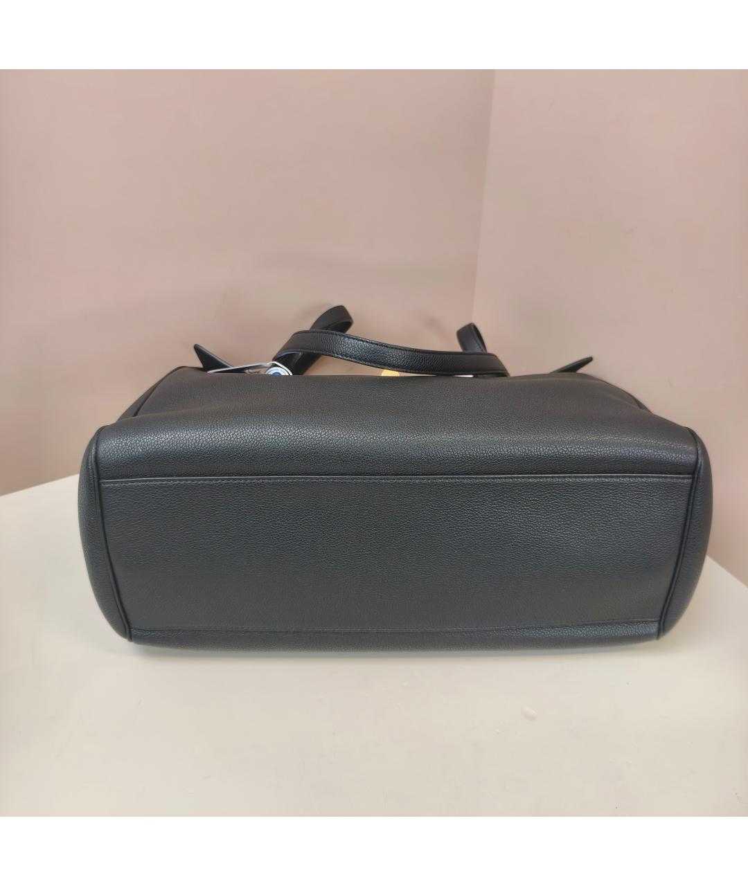 CELINE Черная кожаная сумка через плечо, фото 4