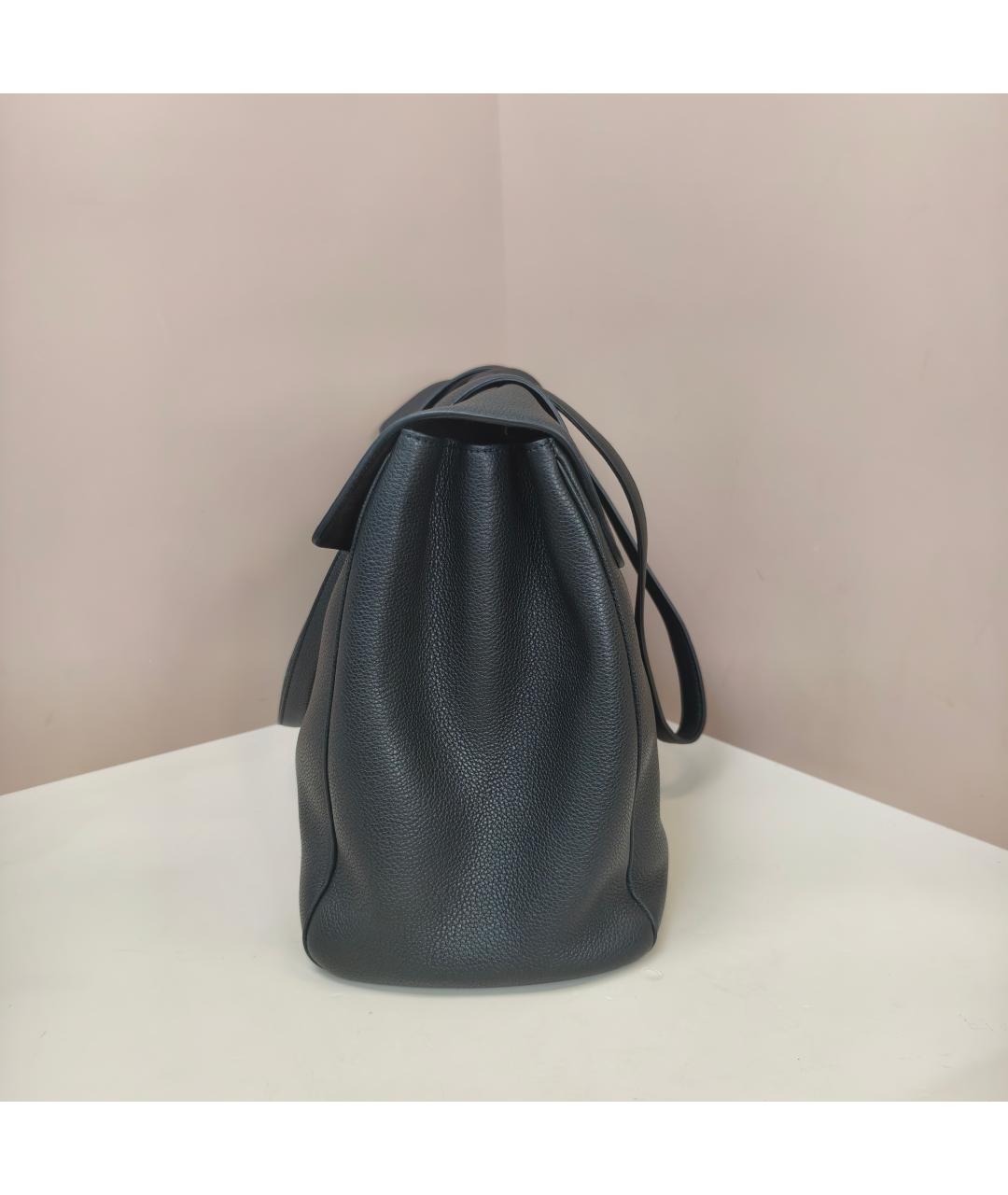 CELINE Черная кожаная сумка через плечо, фото 3