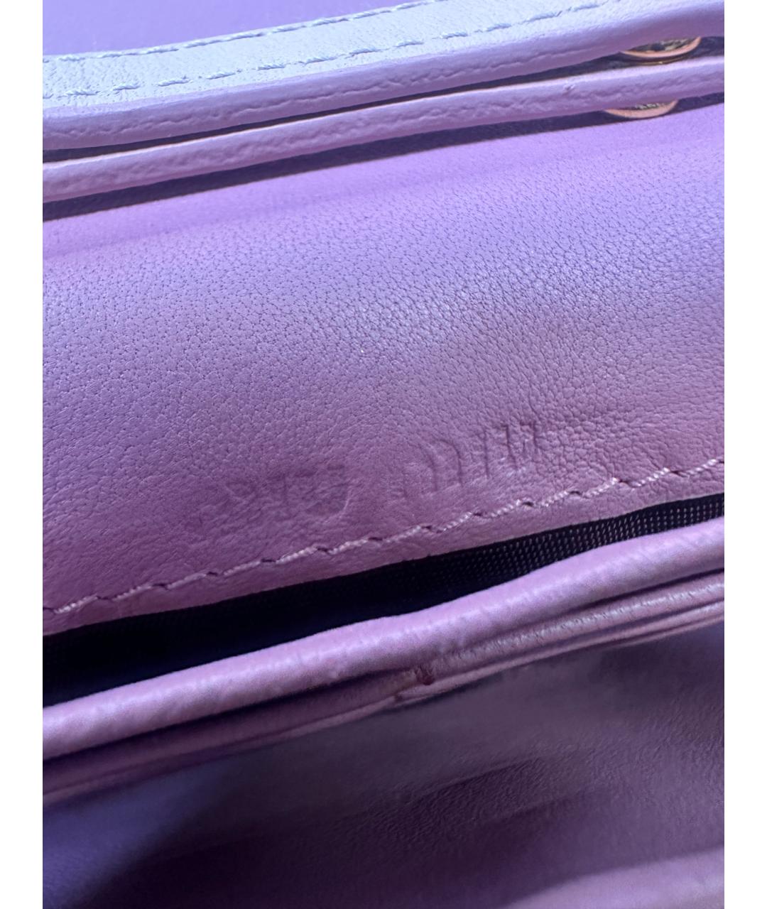 MIU MIU Розовая кожаная сумка через плечо, фото 6