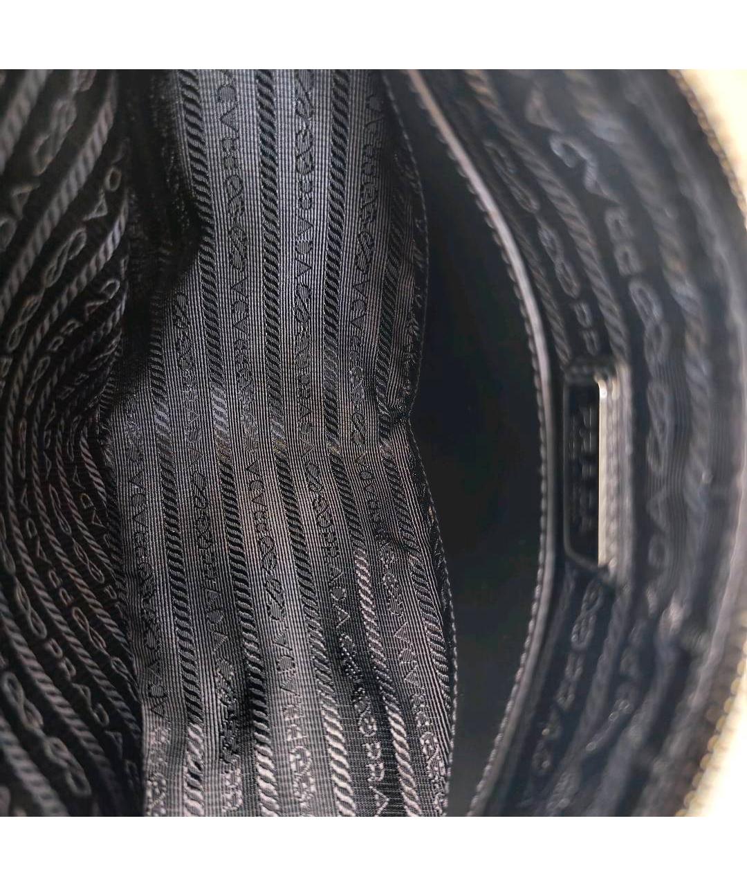 PRADA Черная кожаная сумка через плечо, фото 5