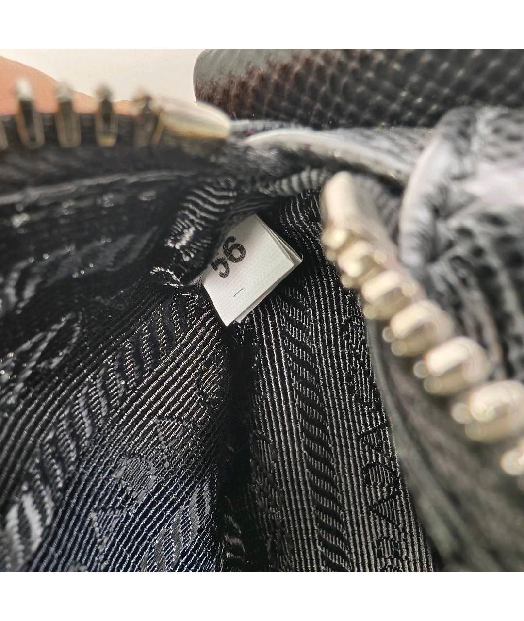 PRADA Черная кожаная сумка через плечо, фото 2