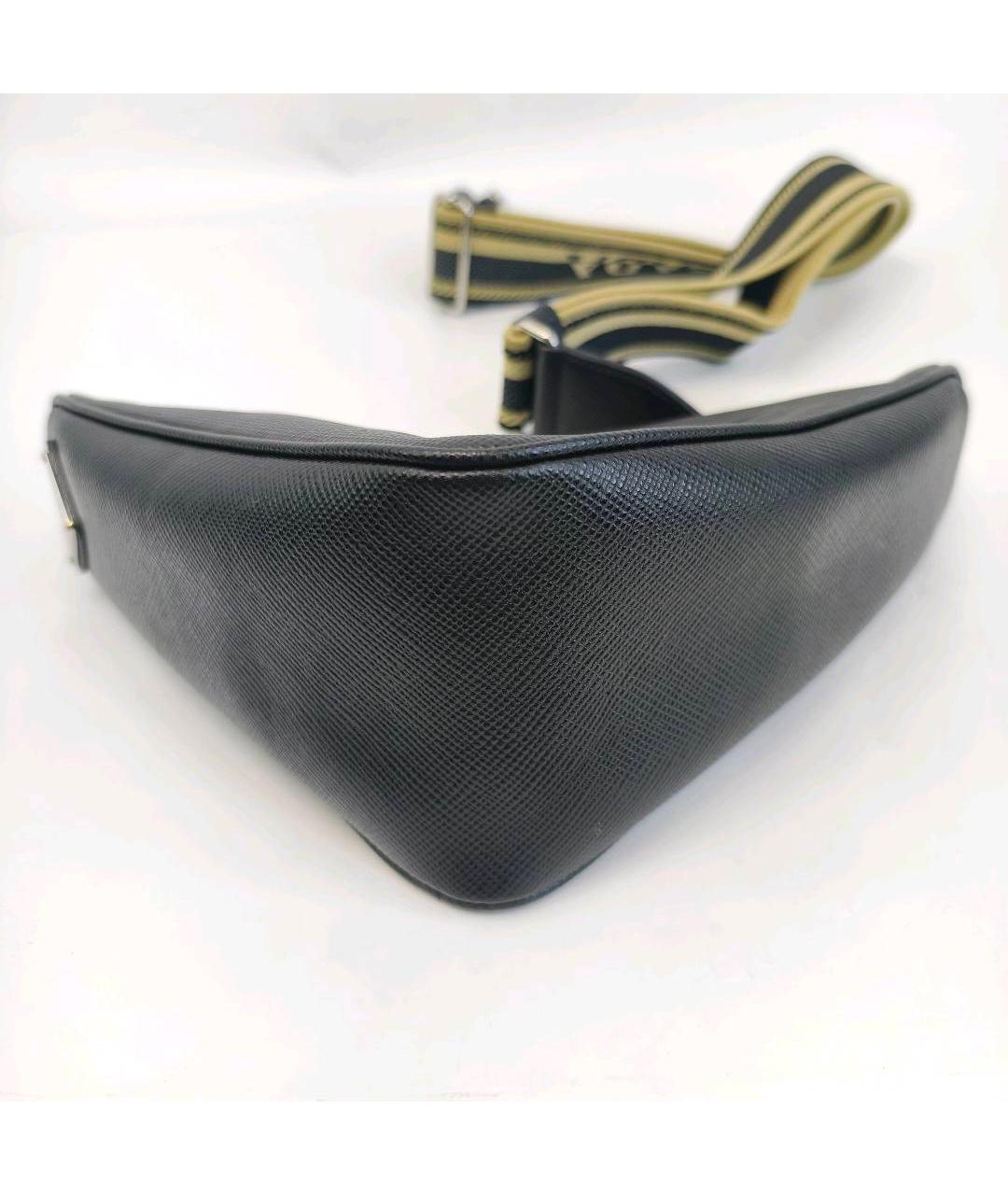 PRADA Черная кожаная сумка через плечо, фото 8