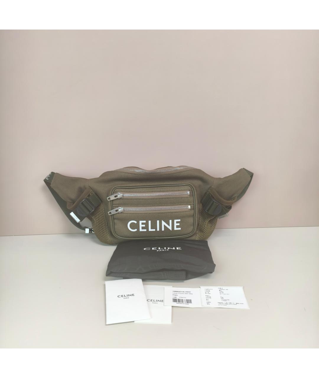 CELINE Коричневая поясная сумка, фото 10