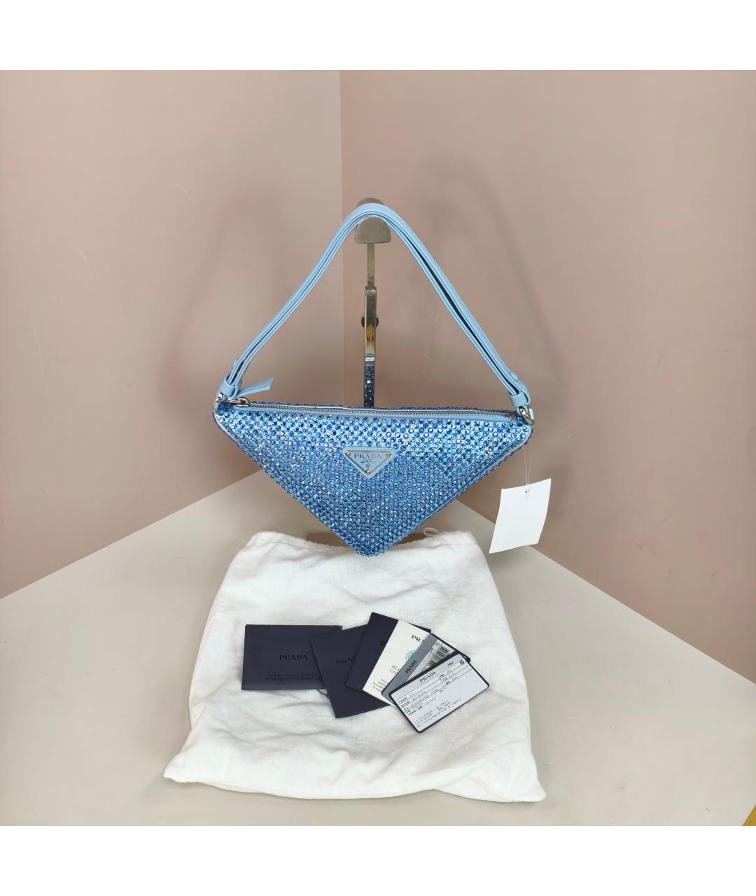 PRADA Голубая сумка через плечо, фото 7