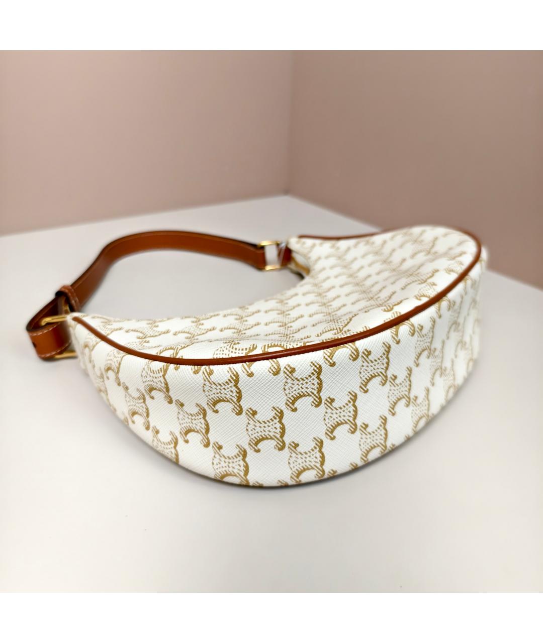 CELINE Белая сумка с короткими ручками, фото 4