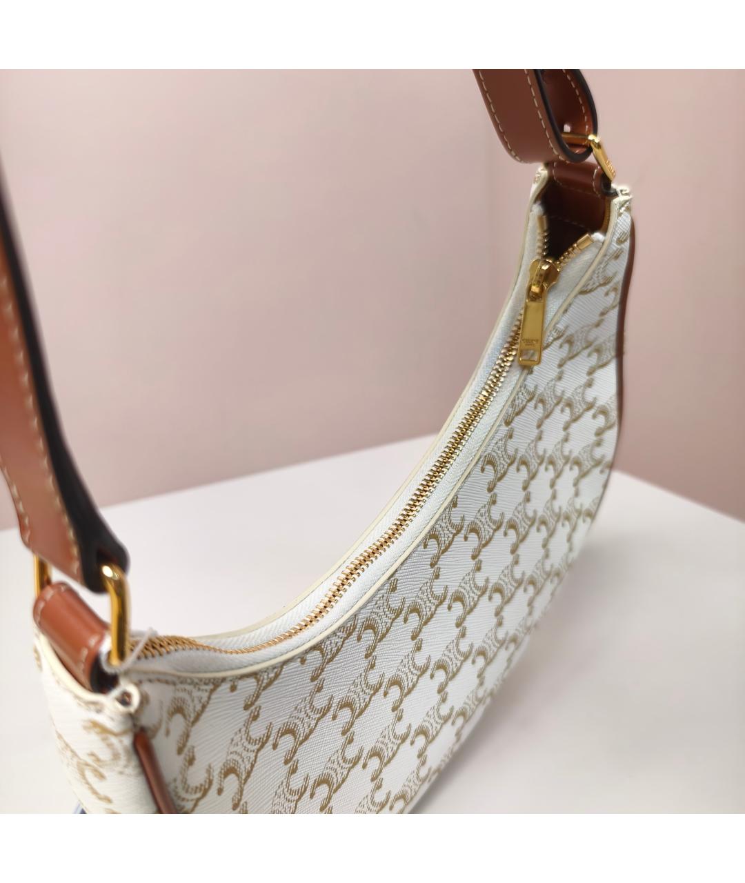 CELINE Белая сумка с короткими ручками, фото 3