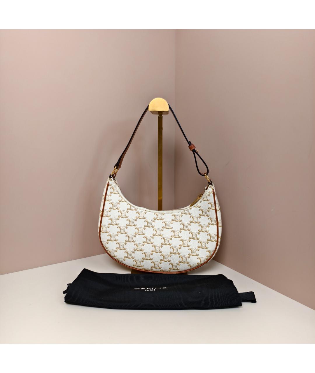 CELINE Белая сумка с короткими ручками, фото 10