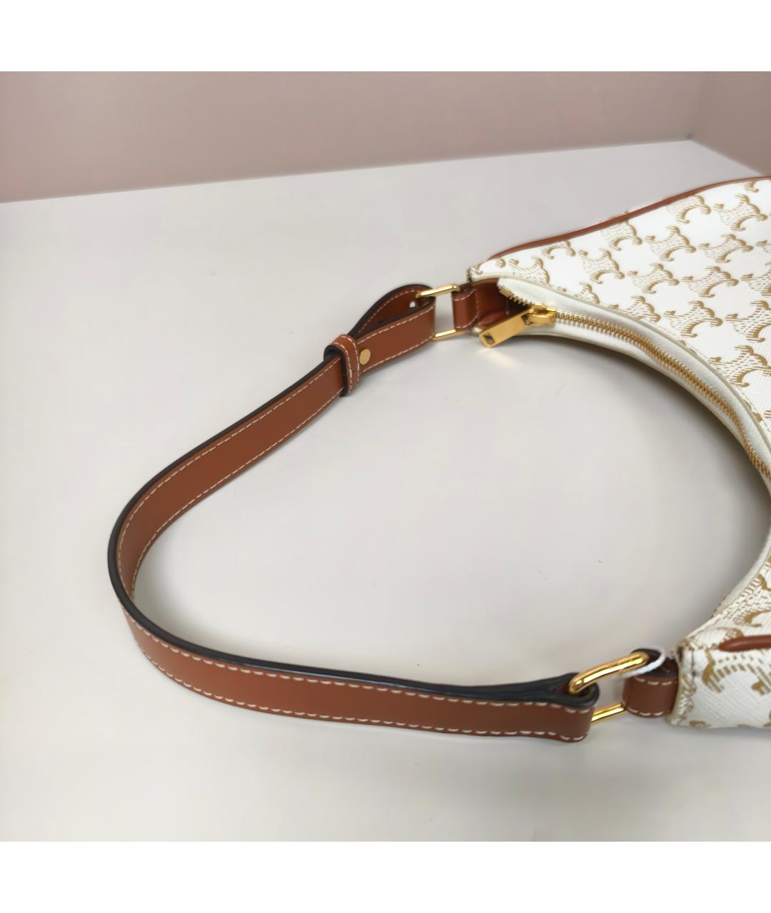 CELINE Белая сумка с короткими ручками, фото 6