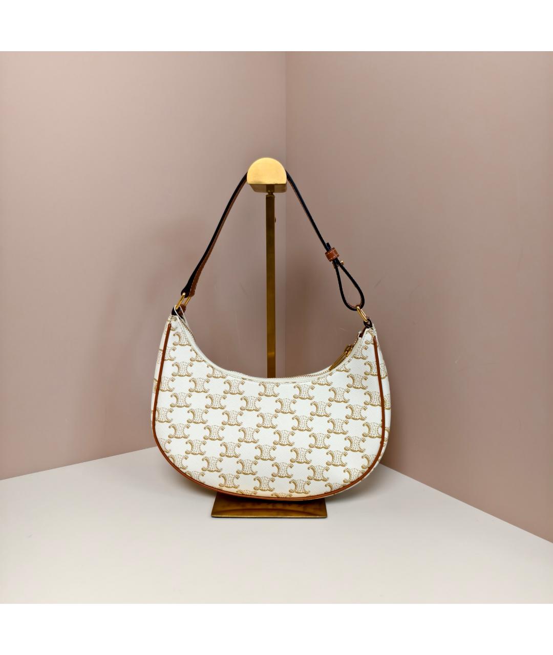 CELINE Белая сумка с короткими ручками, фото 9