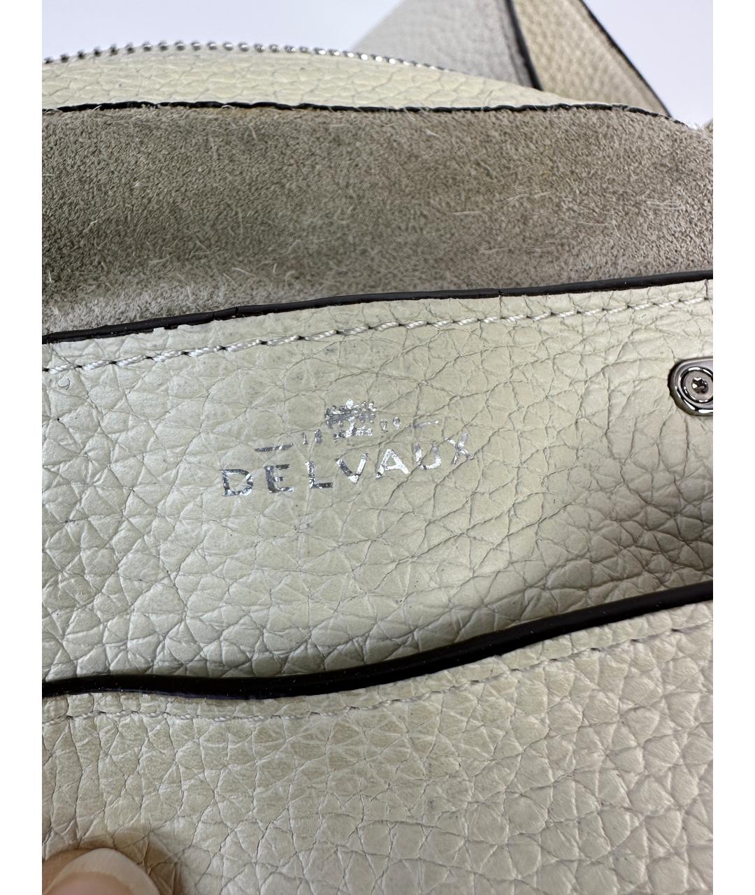 DELVAUX Белая кожаная сумка с короткими ручками, фото 2