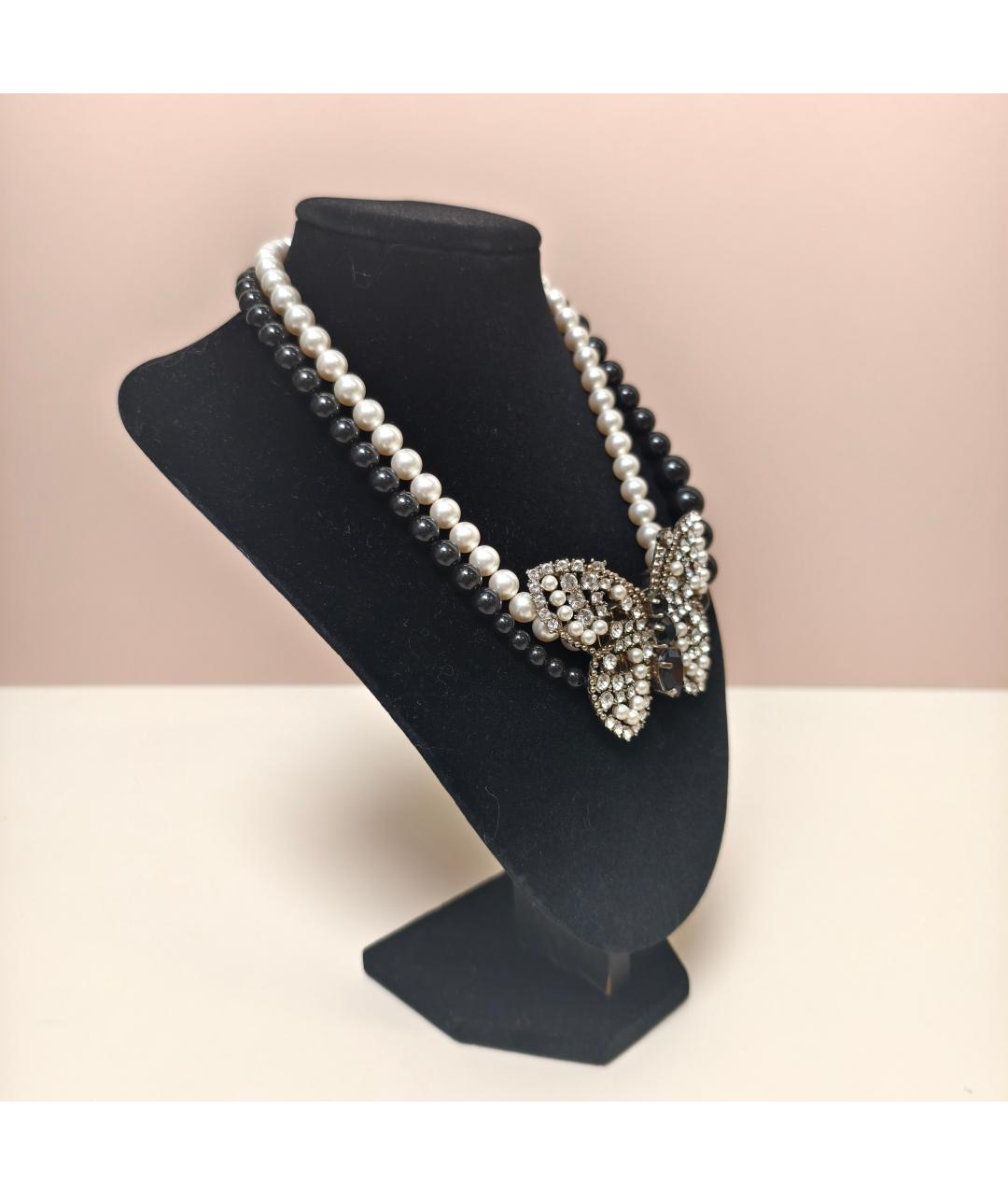 MIU MIU Серебряное металлическое колье, фото 3