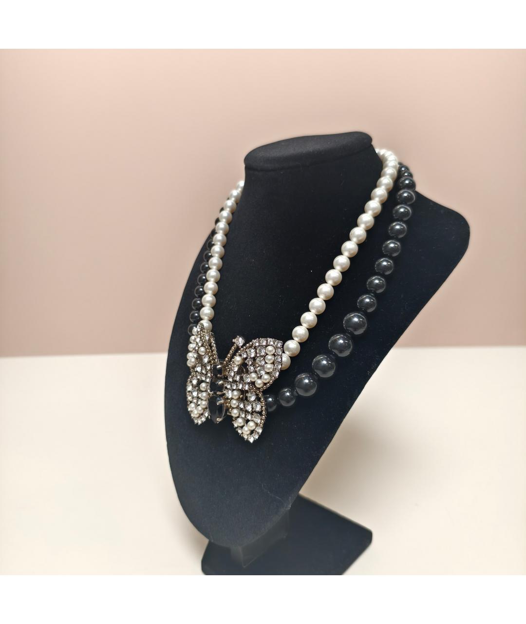 MIU MIU Серебряное металлическое колье, фото 2