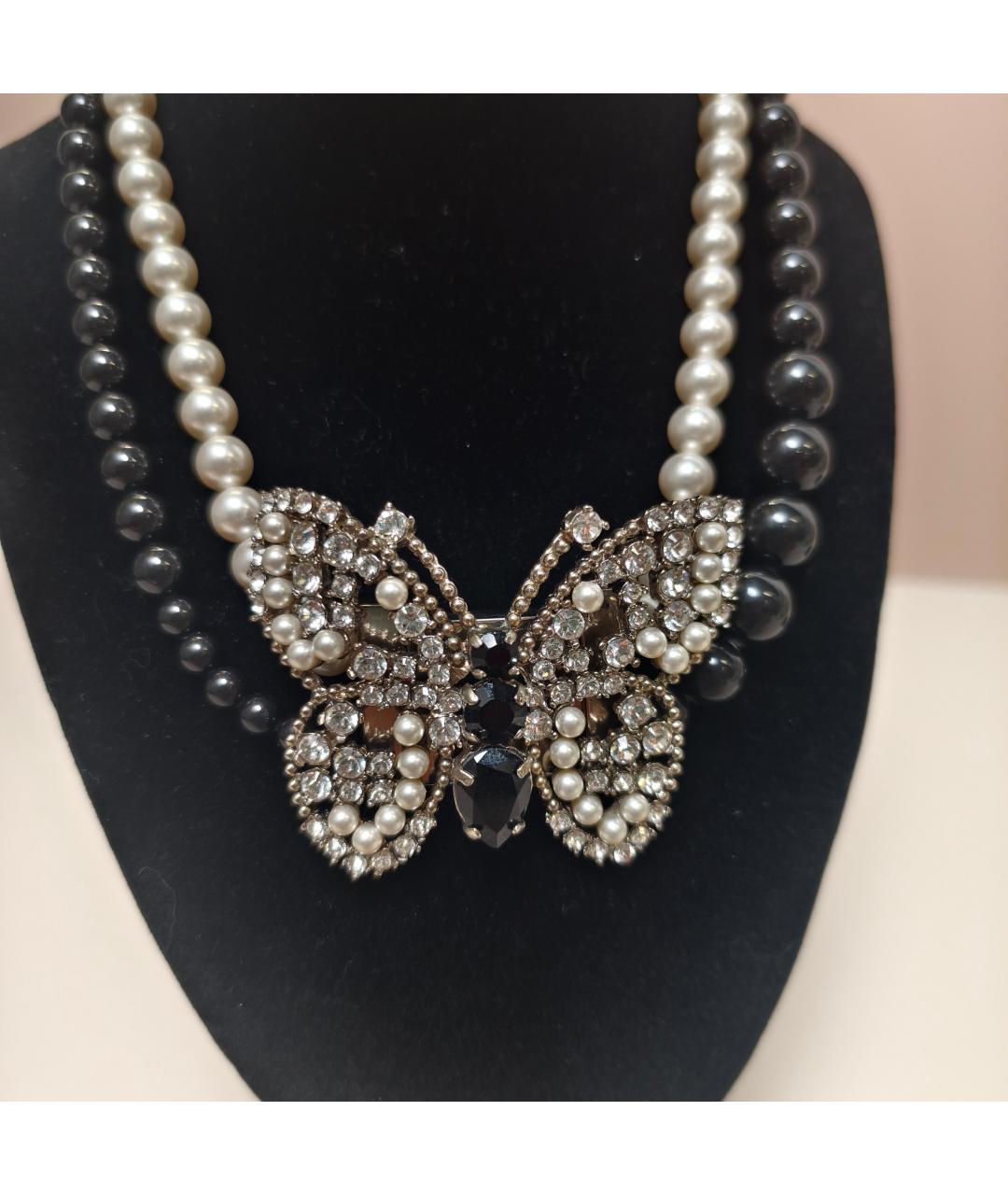 MIU MIU Серебряное металлическое колье, фото 4