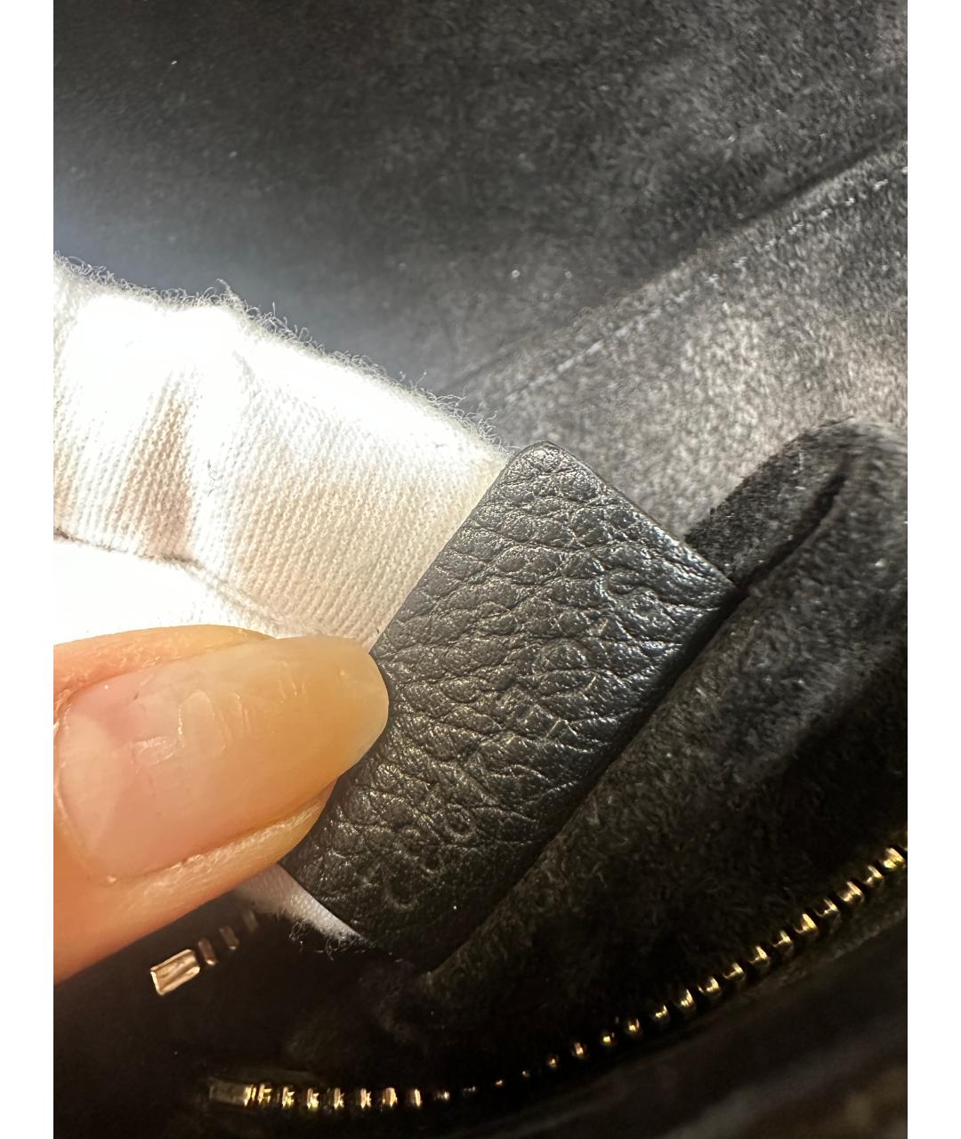CELINE Черная кожаная сумка через плечо, фото 9