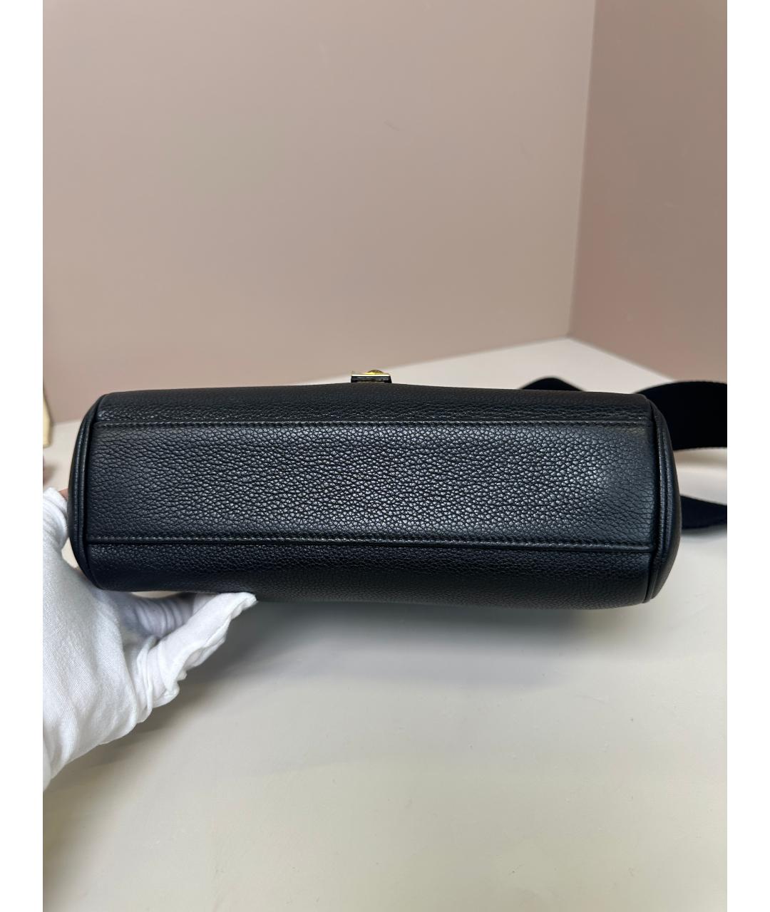 CELINE Черная кожаная сумка через плечо, фото 2