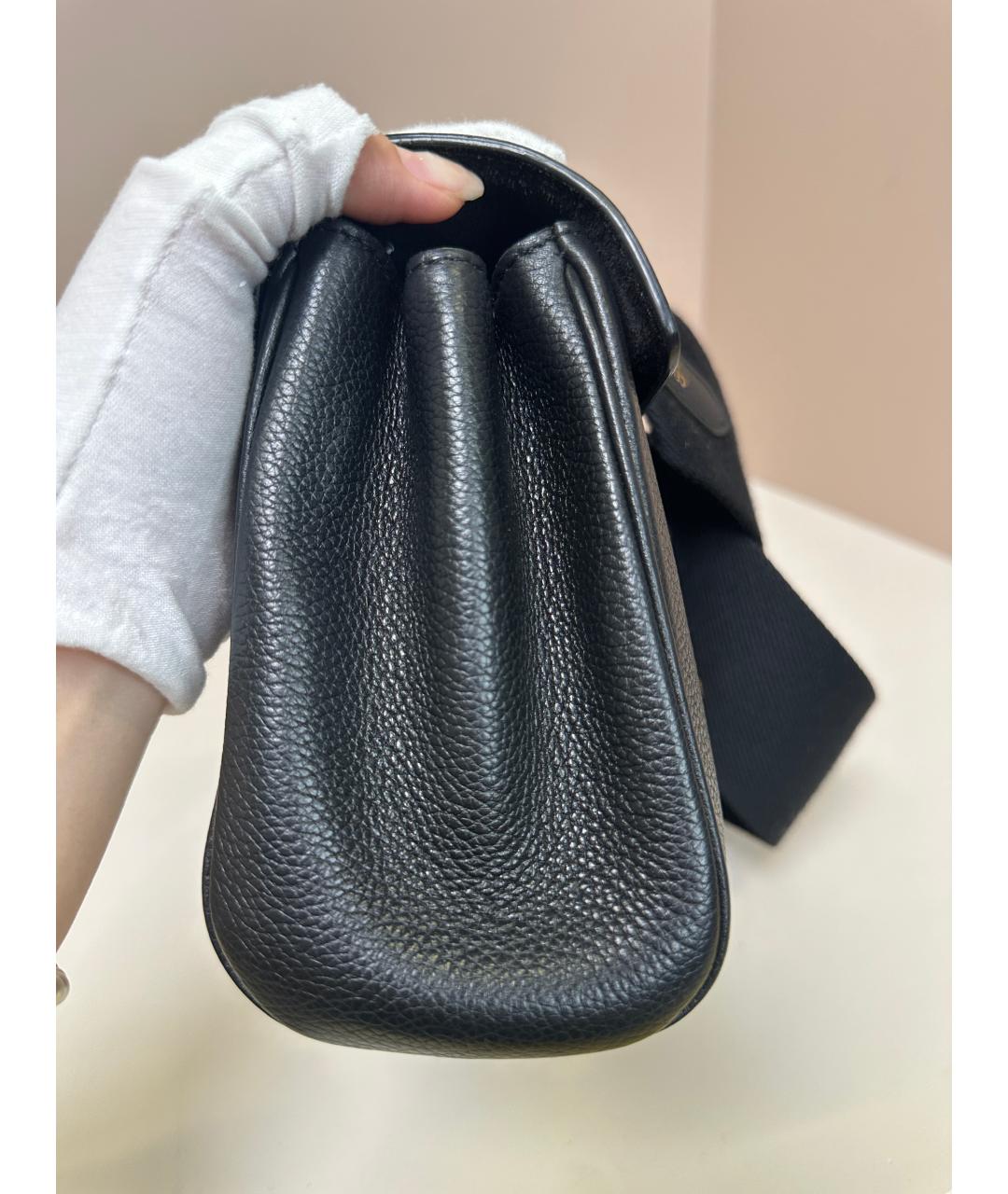 CELINE Черная кожаная сумка через плечо, фото 6
