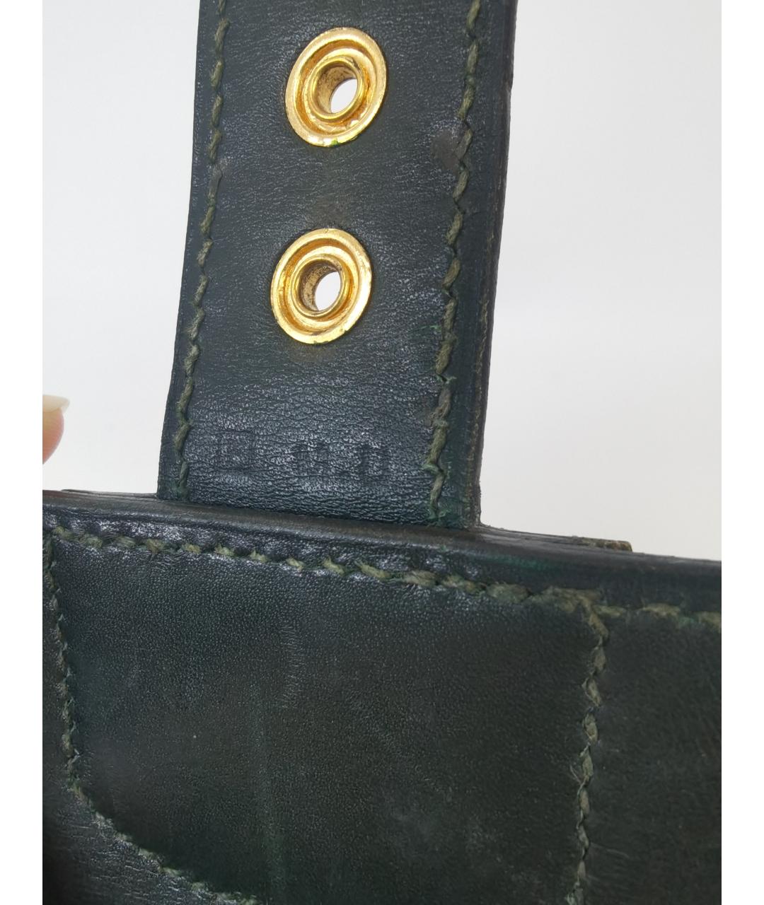 HERMES Черная кожаная сумка с короткими ручками, фото 8