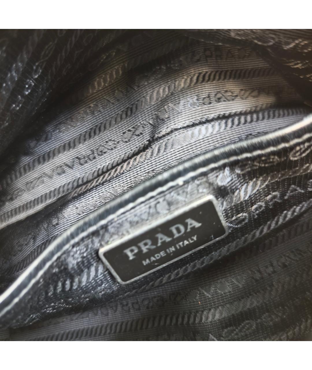 PRADA Белая кожаная сумка через плечо, фото 2