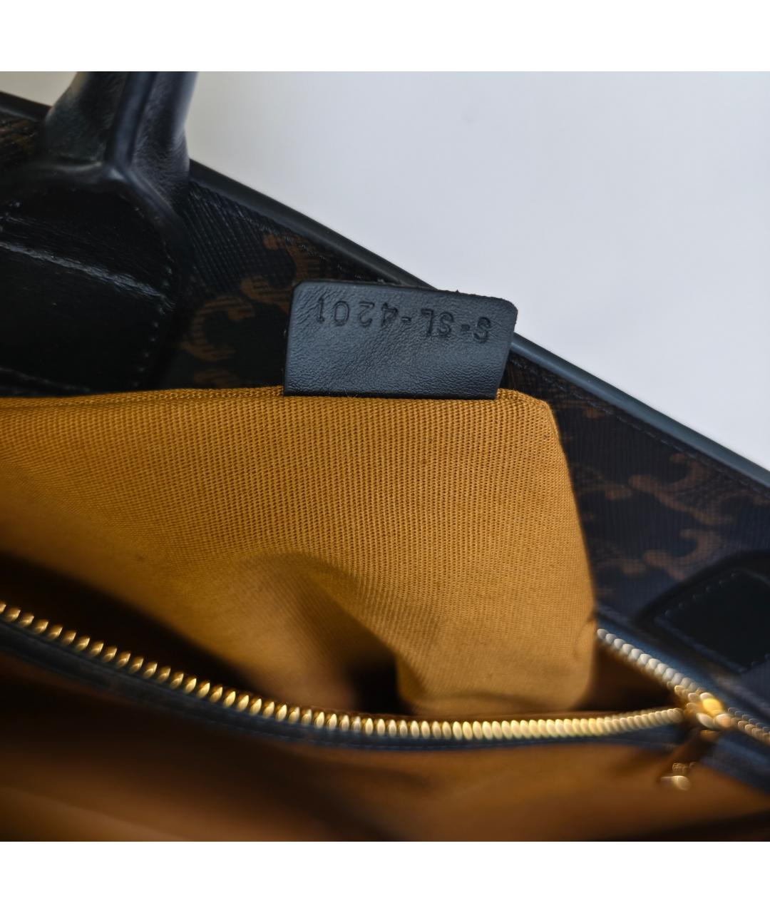 CELINE Коричневая сумка с короткими ручками, фото 3