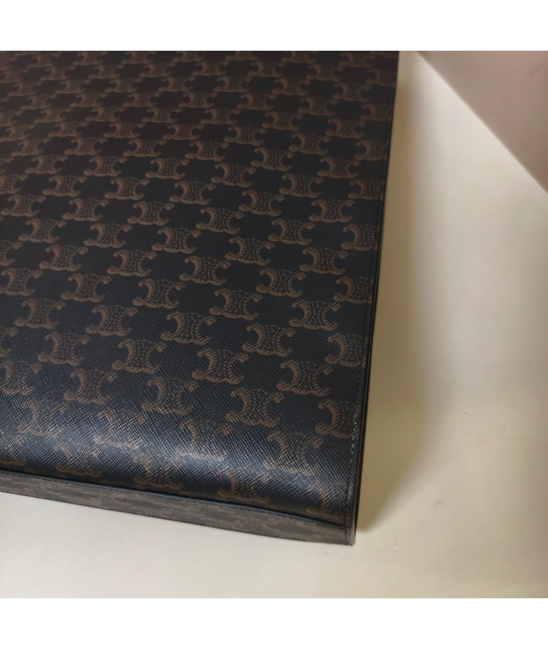 CELINE Коричневая сумка с короткими ручками, фото 5