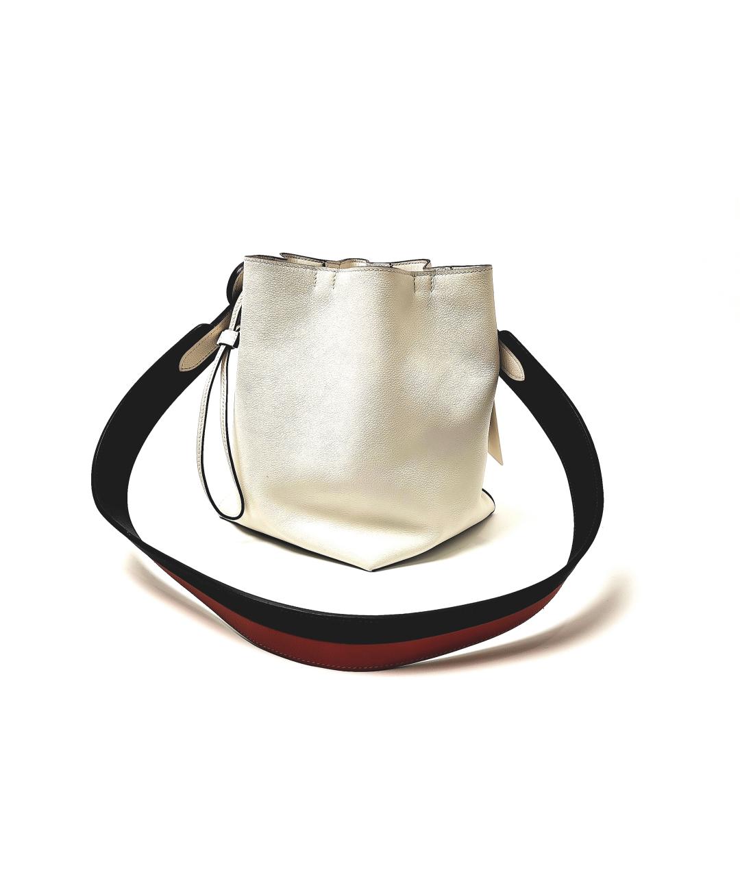 HERMES Белая кожаная сумка тоут, фото 2