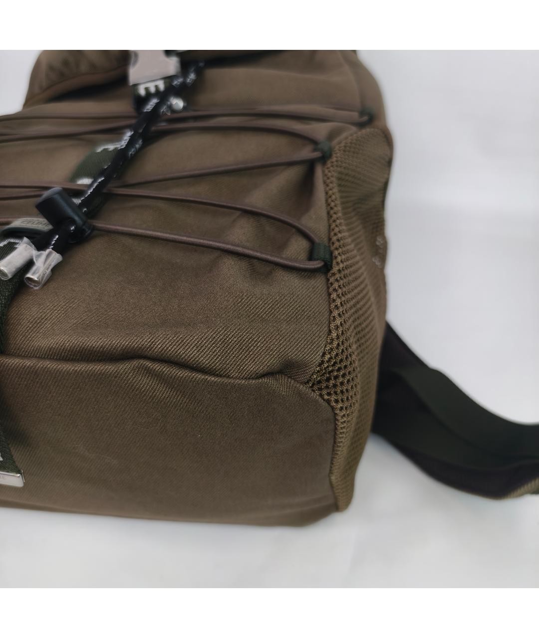 CELINE Хаки тканевый рюкзак, фото 2