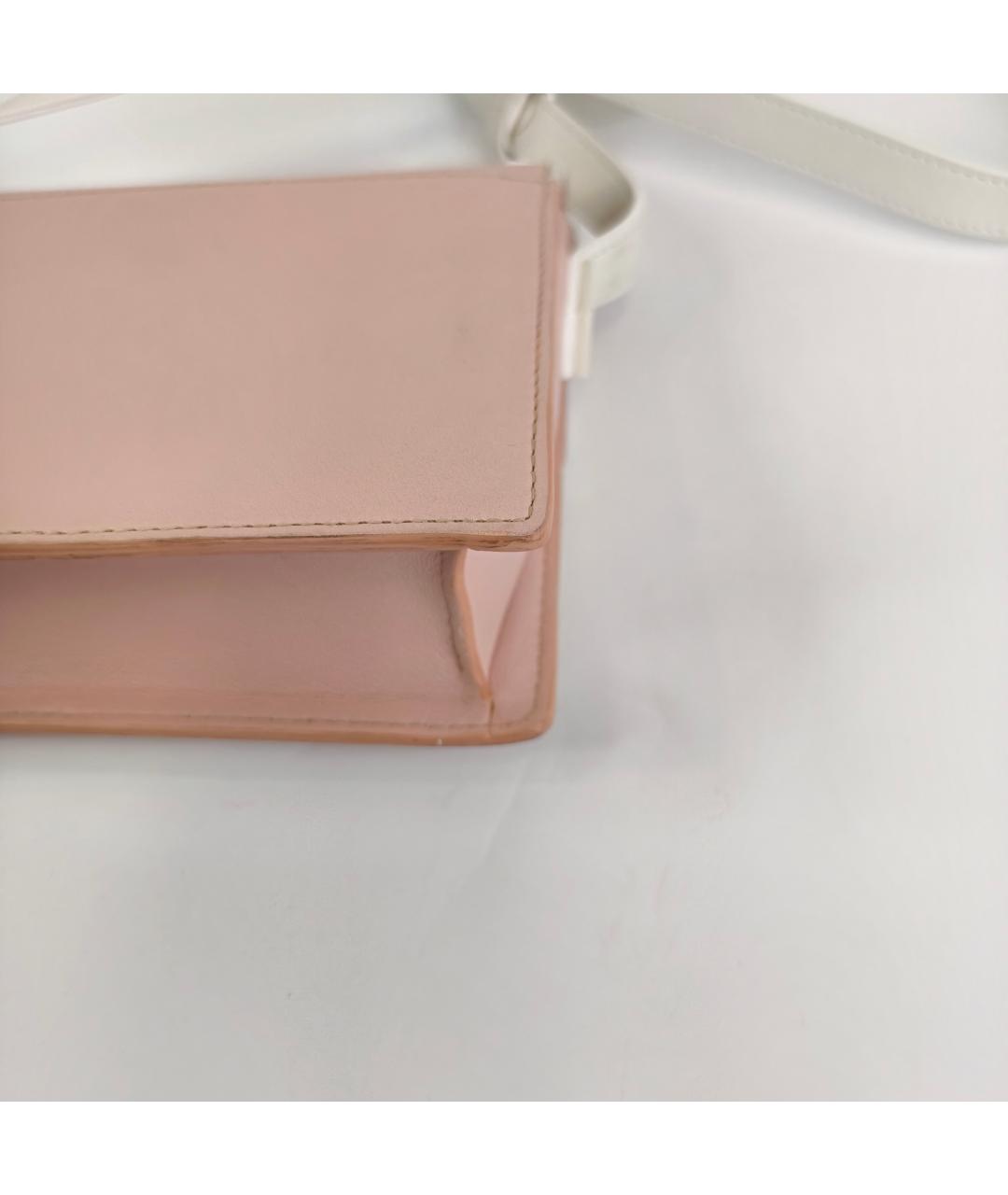 DELVAUX Розовая кожаная сумка через плечо, фото 2