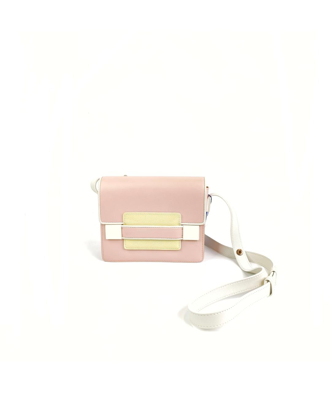 DELVAUX Розовая кожаная сумка через плечо, фото 1