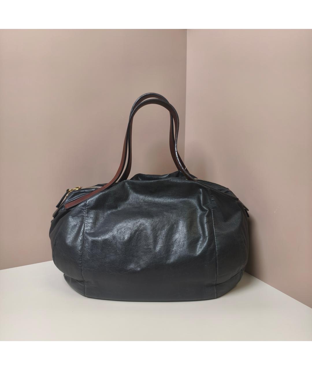 CELINE Черная кожаная сумка через плечо, фото 4