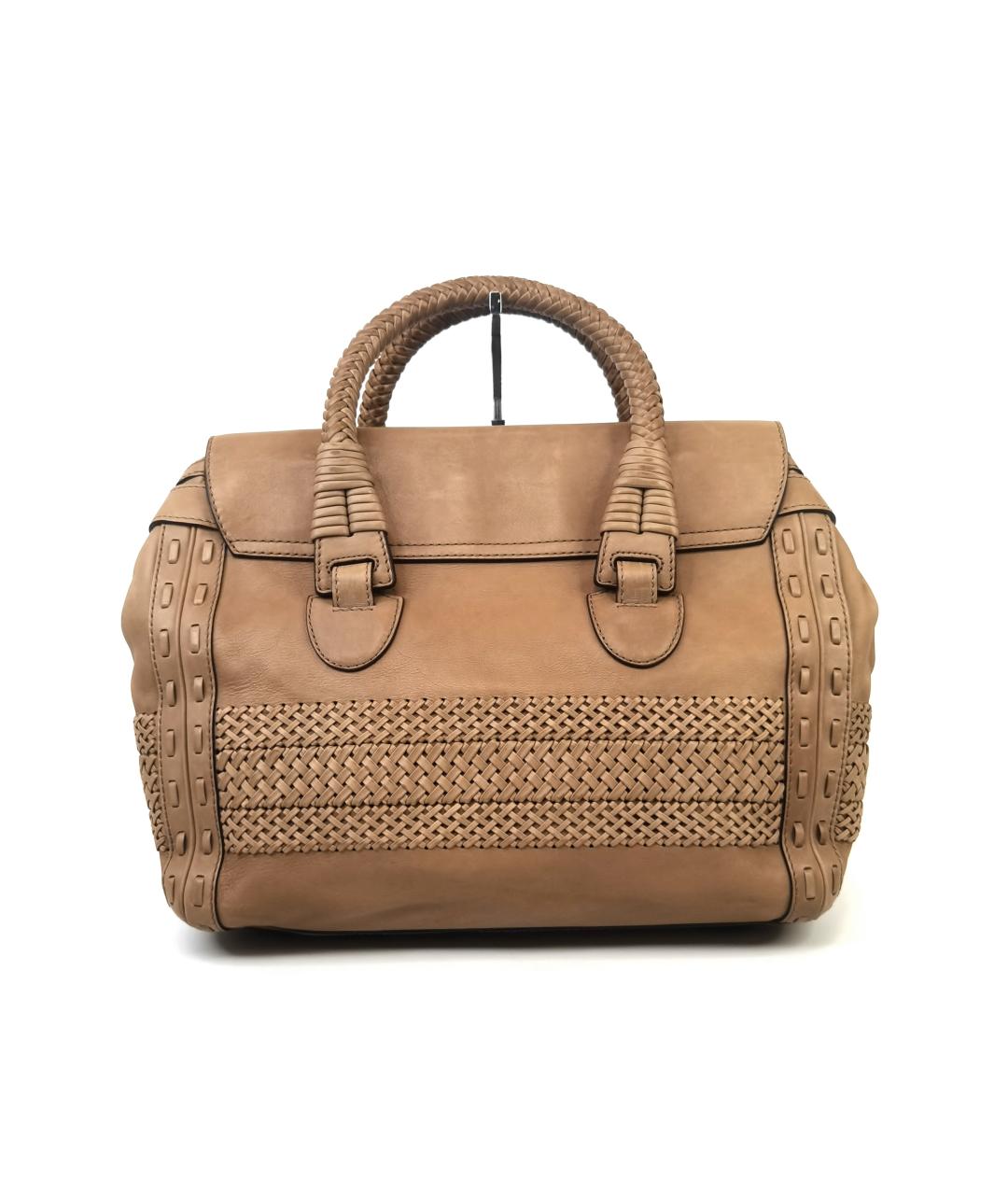 GUCCI Коричневая кожаная сумка с короткими ручками, фото 7