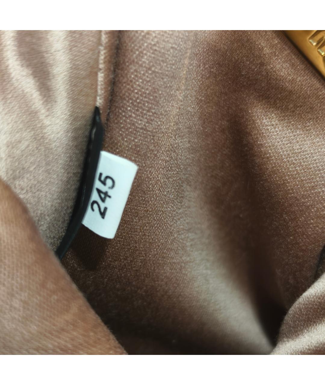 MIU MIU Бежевая кожаная сумка через плечо, фото 6
