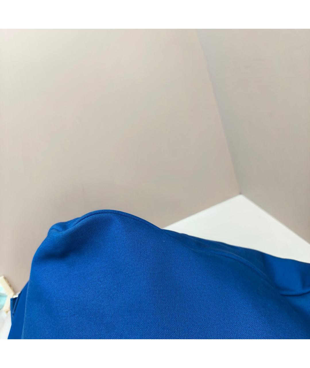 PRADA Синяя тканевая сумка через плечо, фото 8