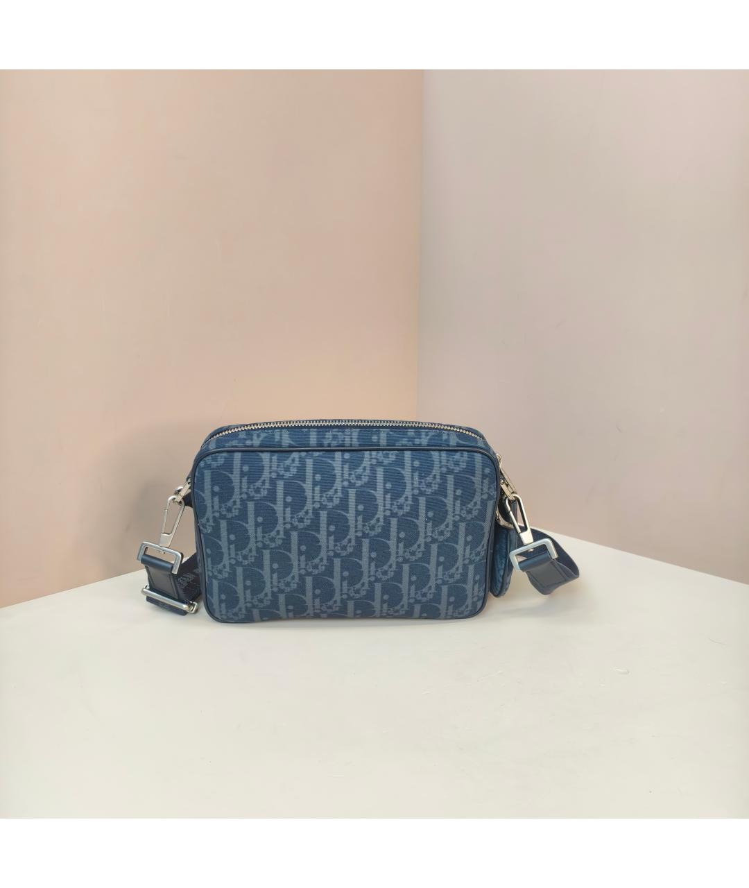 CHRISTIAN DIOR Синяя сумка через плечо, фото 4