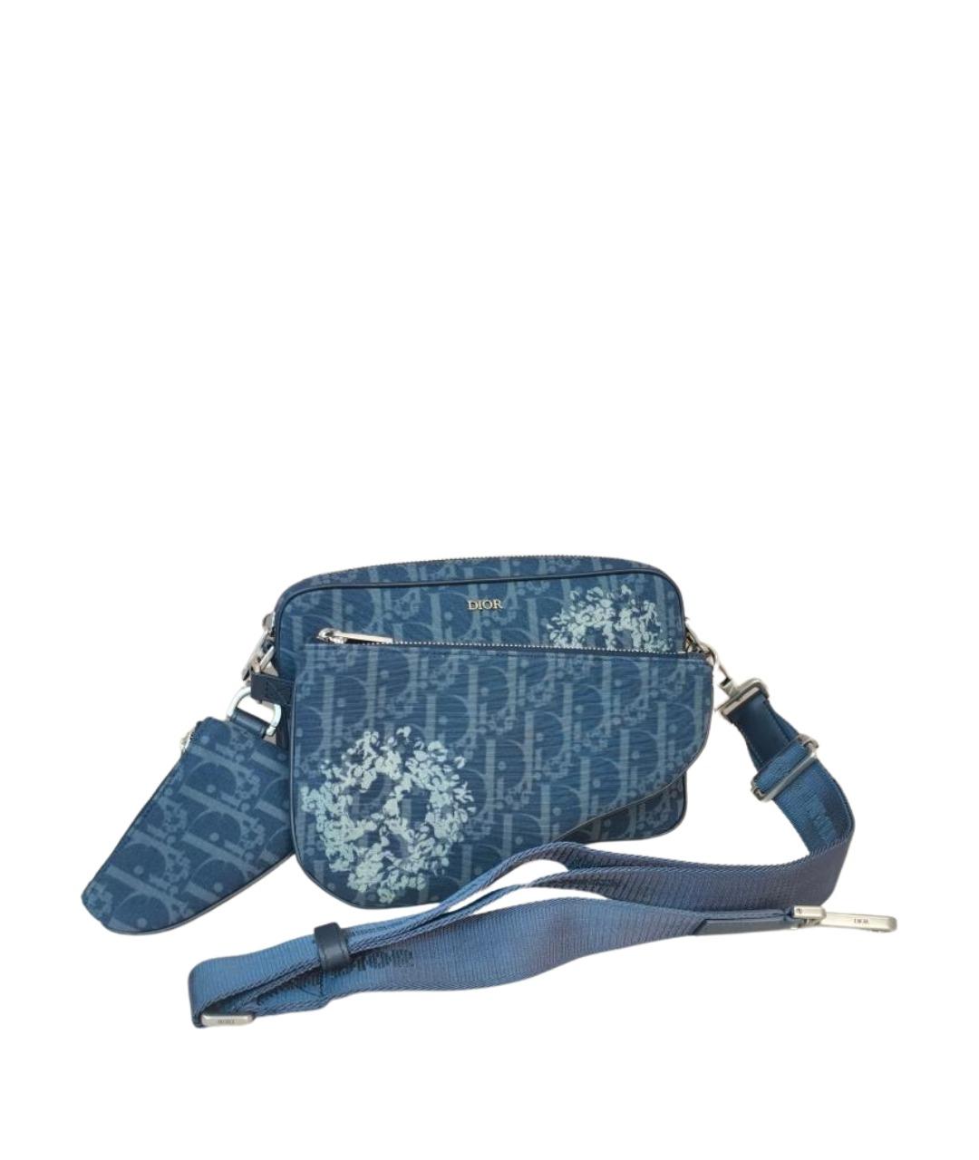 CHRISTIAN DIOR Синяя сумка через плечо, фото 1