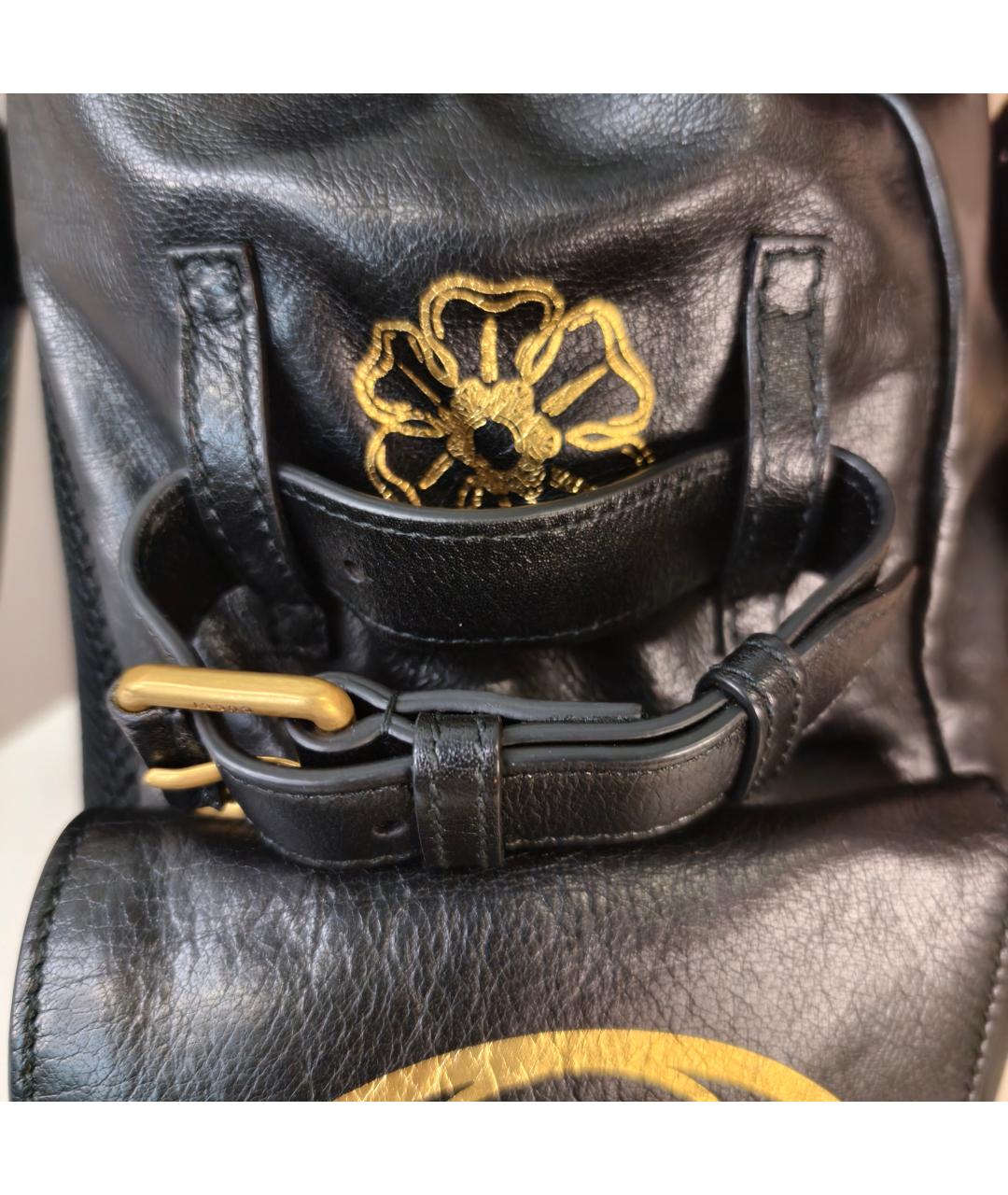 GUCCI Черный кожаный рюкзак, фото 7