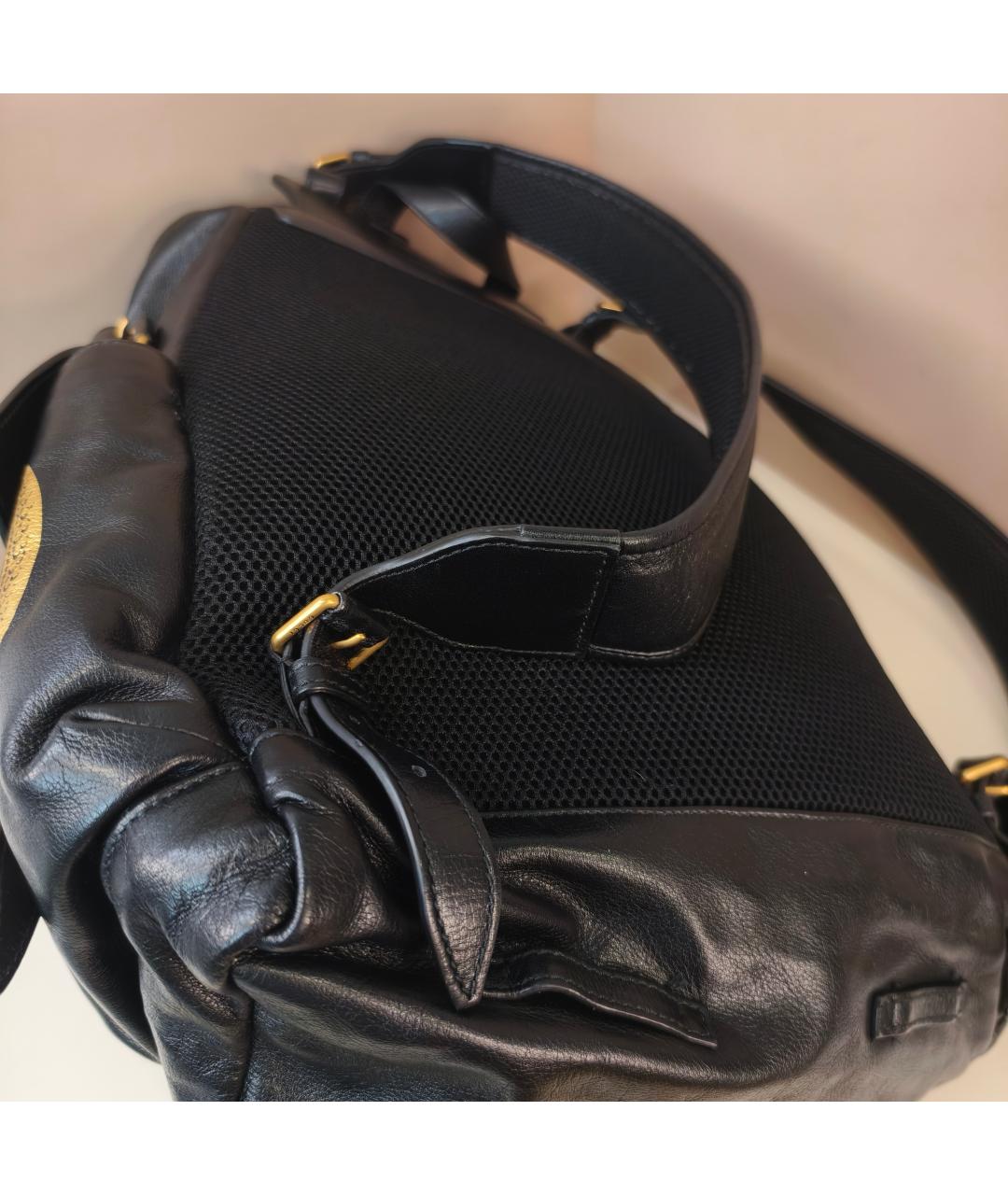 GUCCI Черный кожаный рюкзак, фото 9