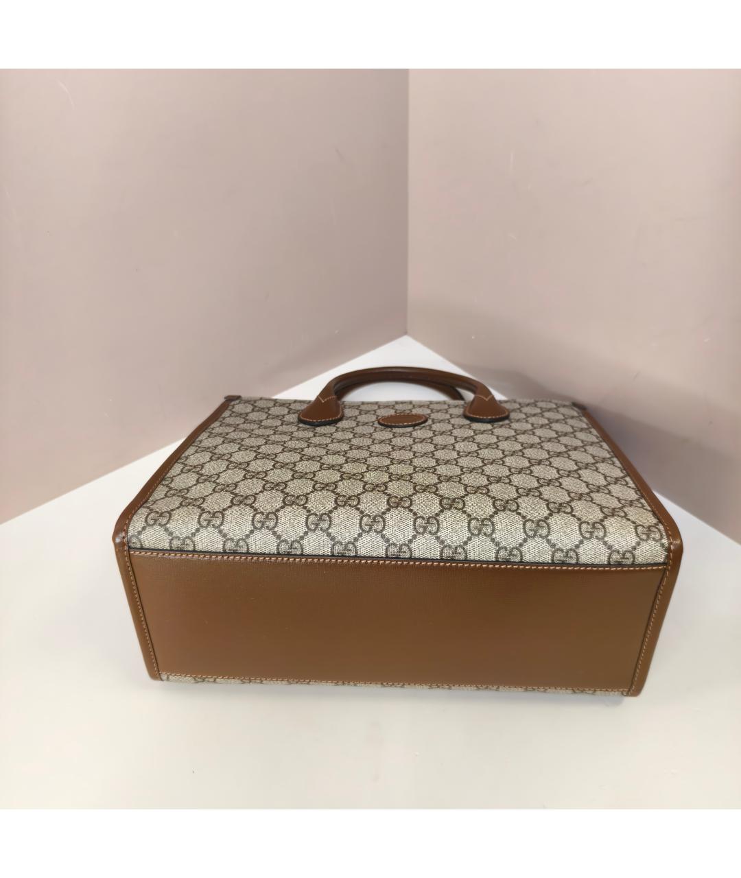 GUCCI Коричневая сумка тоут, фото 3