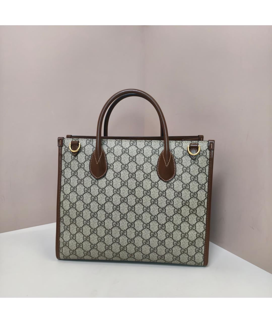 GUCCI Коричневая сумка тоут, фото 10
