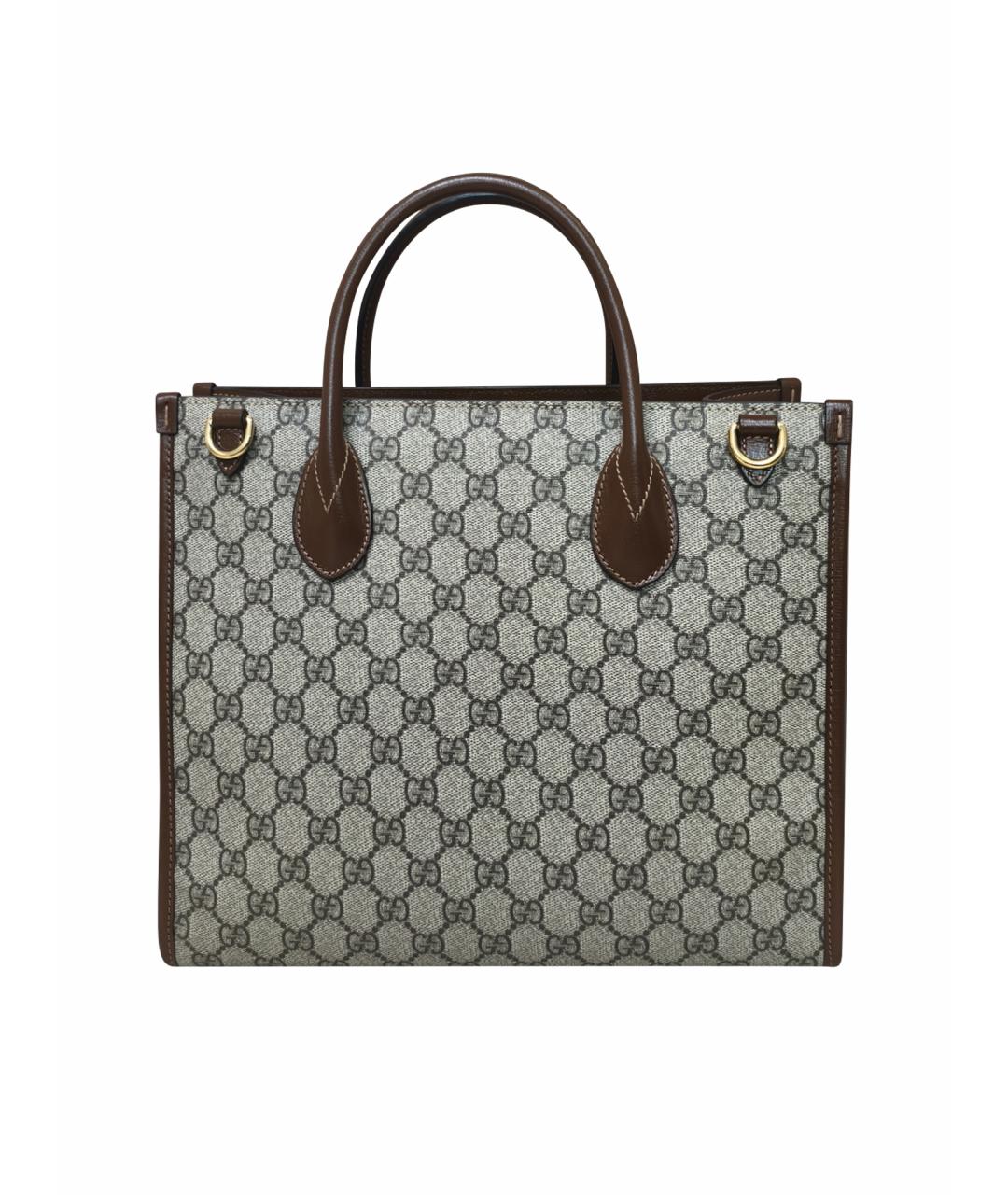 GUCCI Коричневая сумка тоут, фото 1