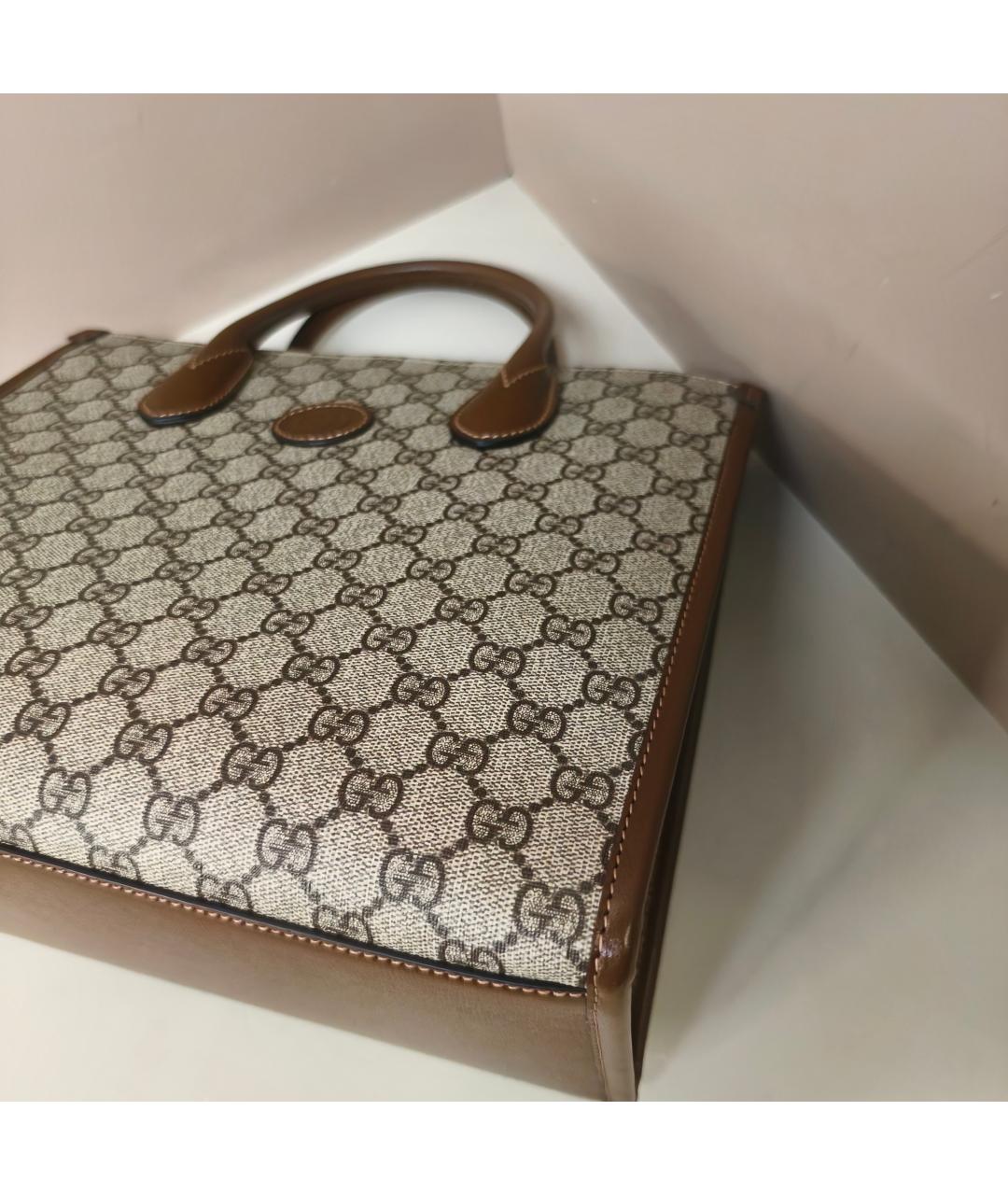 GUCCI Коричневая сумка тоут, фото 8