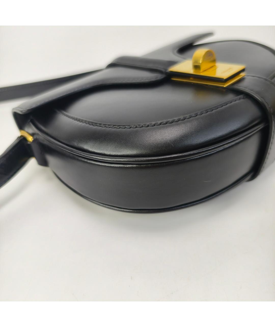 CELINE Черная кожаная сумка через плечо, фото 5