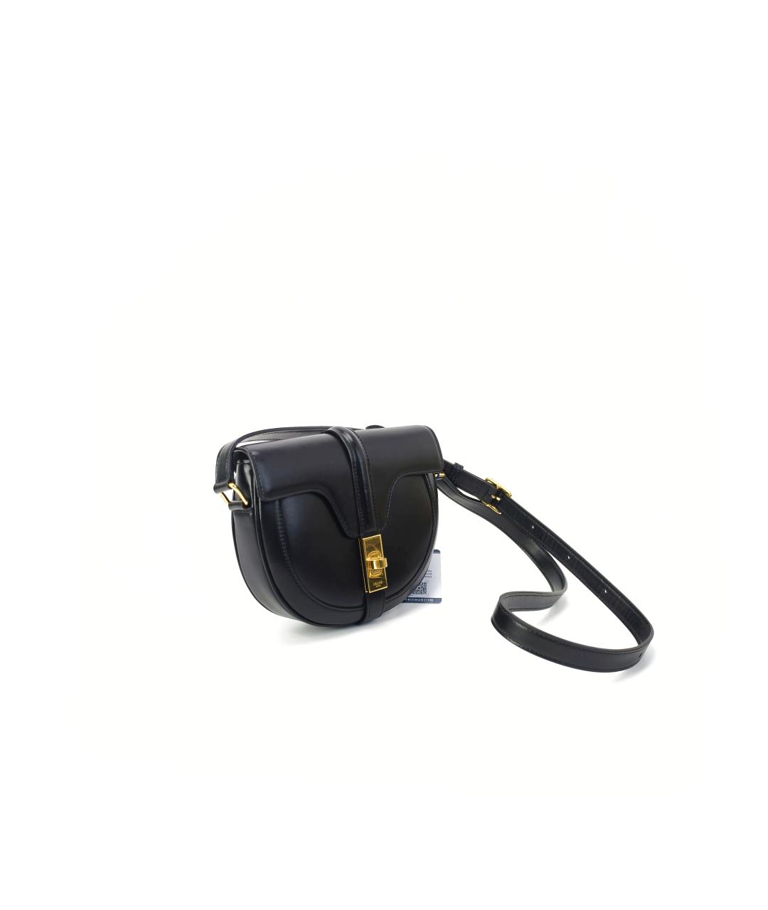 CELINE Черная кожаная сумка через плечо, фото 3