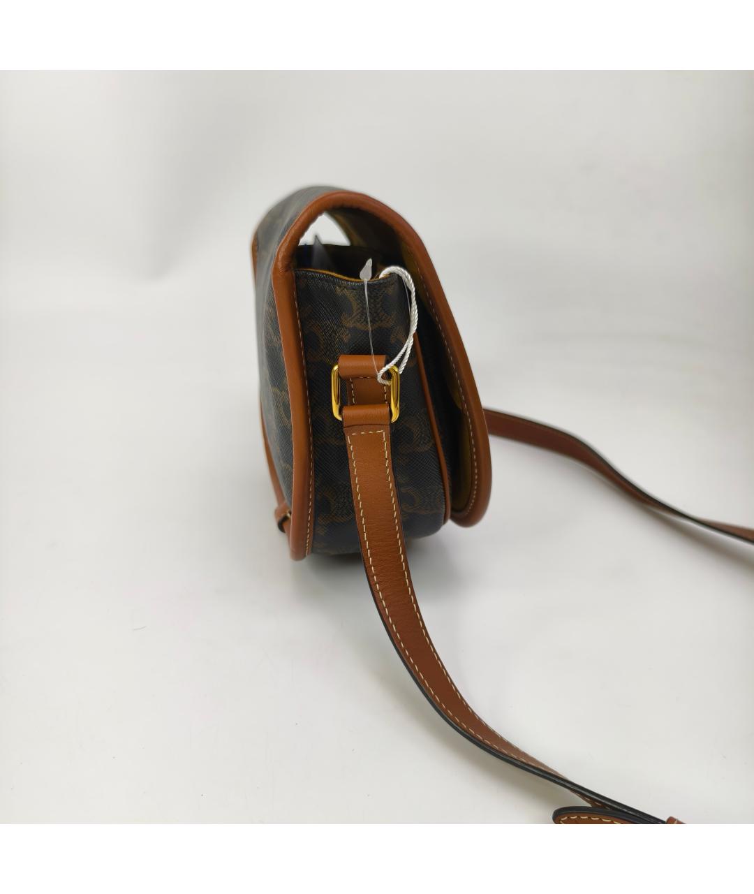 CELINE Коричневая сумка через плечо, фото 3