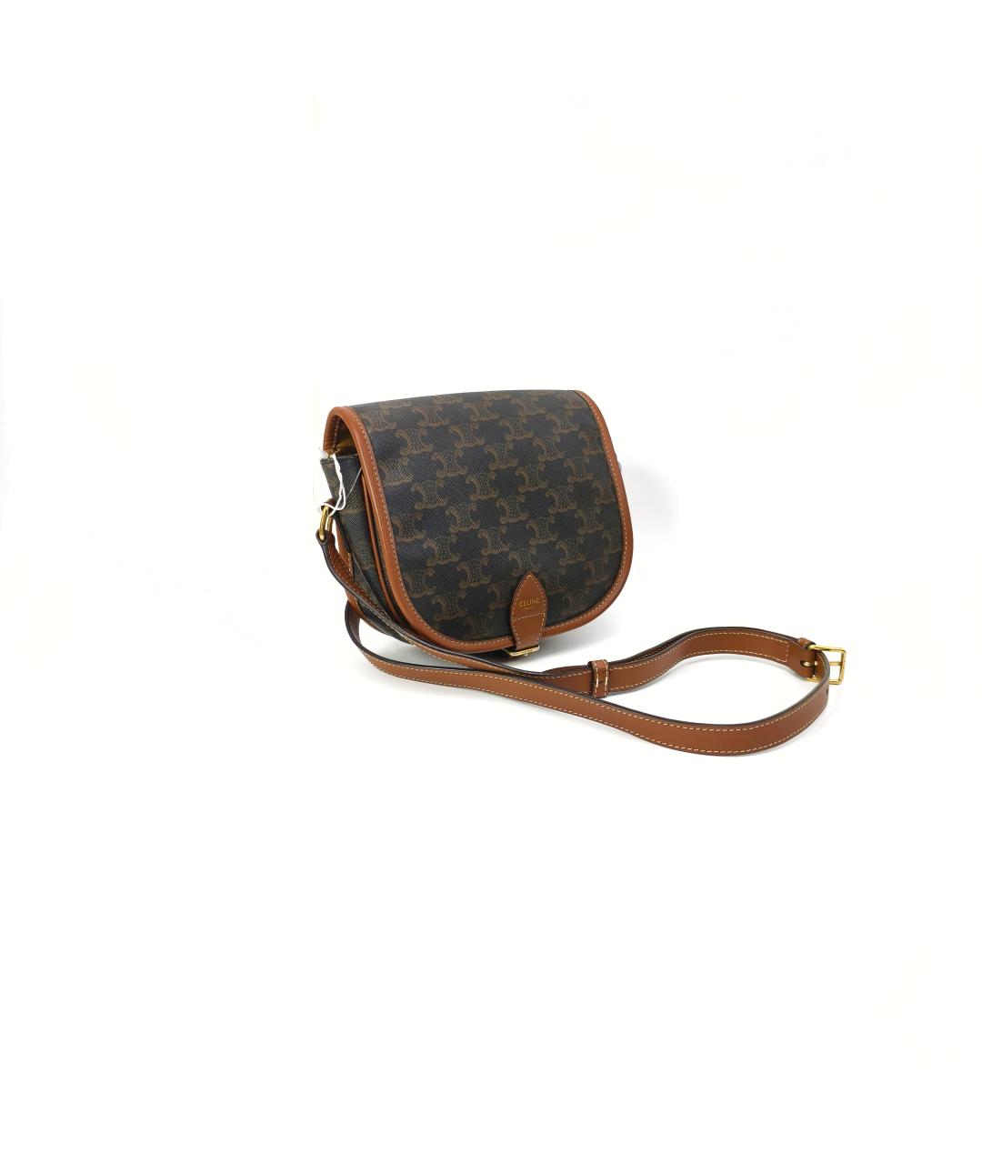 CELINE Коричневая сумка через плечо, фото 7