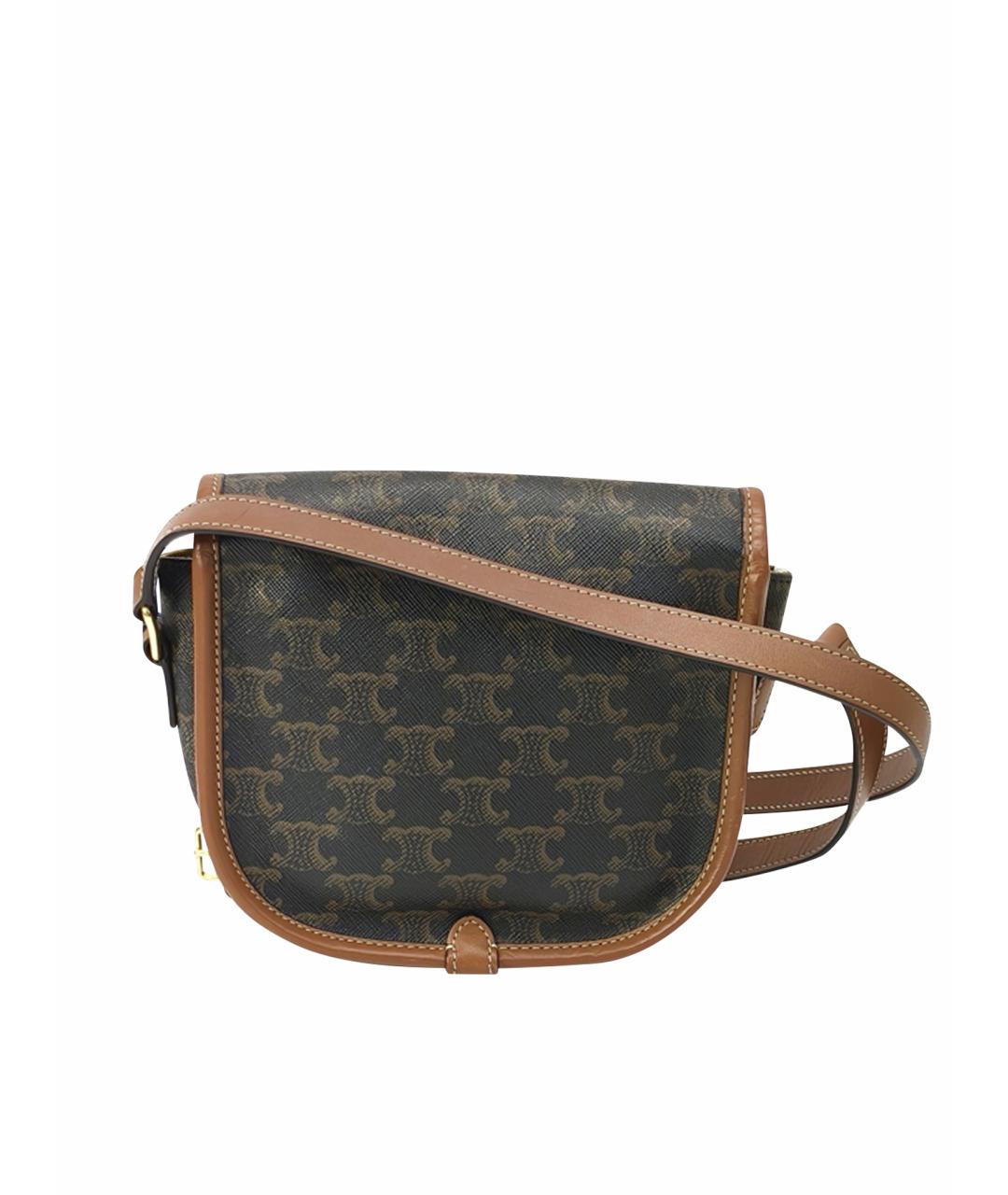 CELINE Коричневая сумка через плечо, фото 1