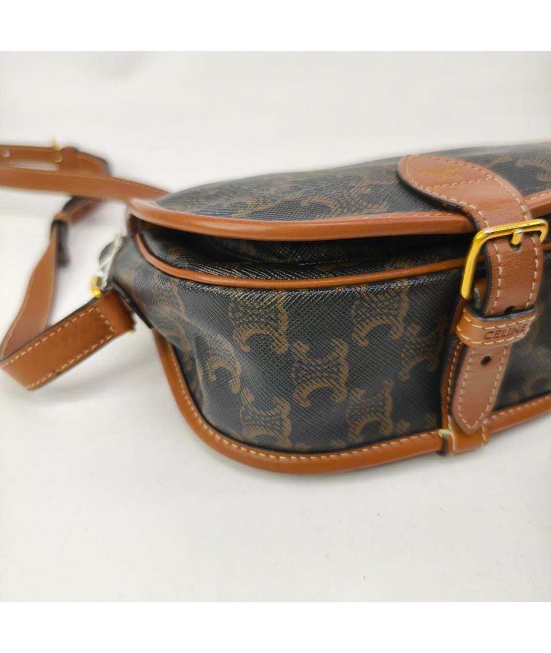 CELINE Коричневая сумка через плечо, фото 5