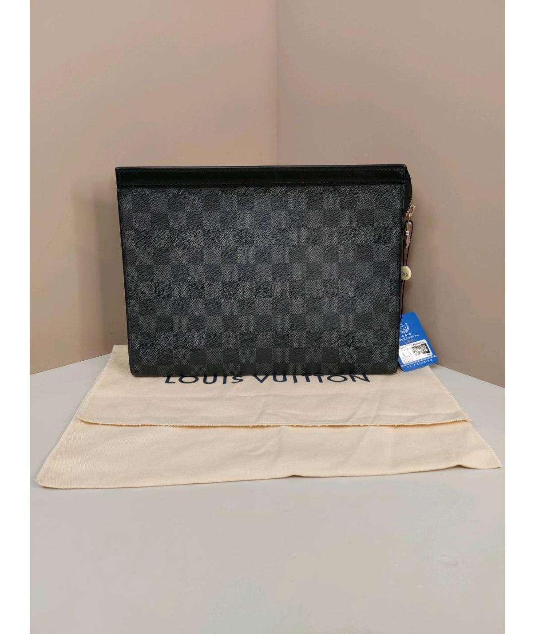 LOUIS VUITTON Черная папка для документов, фото 5