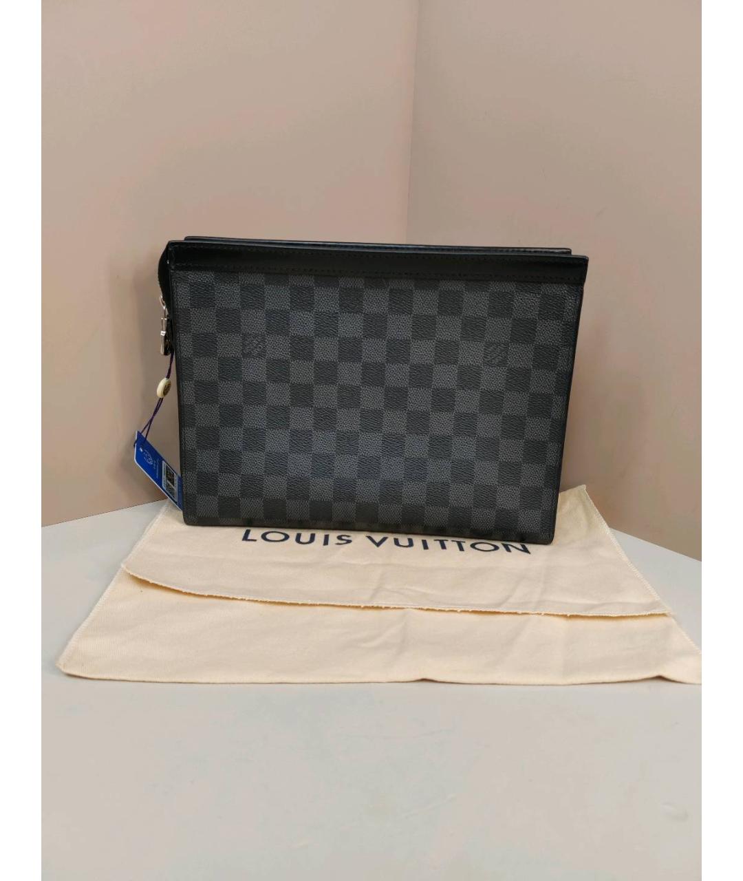 LOUIS VUITTON Черная папка для документов, фото 2